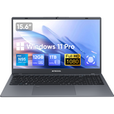 BITECOOL BT-N95F12 ノートパソコン - Intel N95プロセッサー搭載、12GBメモリ、1TB SSD、15.6インチ画面のWin 11 ProノートPC。送料無料・2年間保証付き。