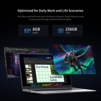 BiTECOOL 15.6-inch FHD IPS Laptop, 8GB LPDDR3 RAM 256GB SATA3 SSD, Intel Pentium Gold 6500Y (up to 3.4GHz), 4 Speakers, 2.4/5G WiFi Bluetooth 5.0, Windows 11 Lightweight Portable Notebook