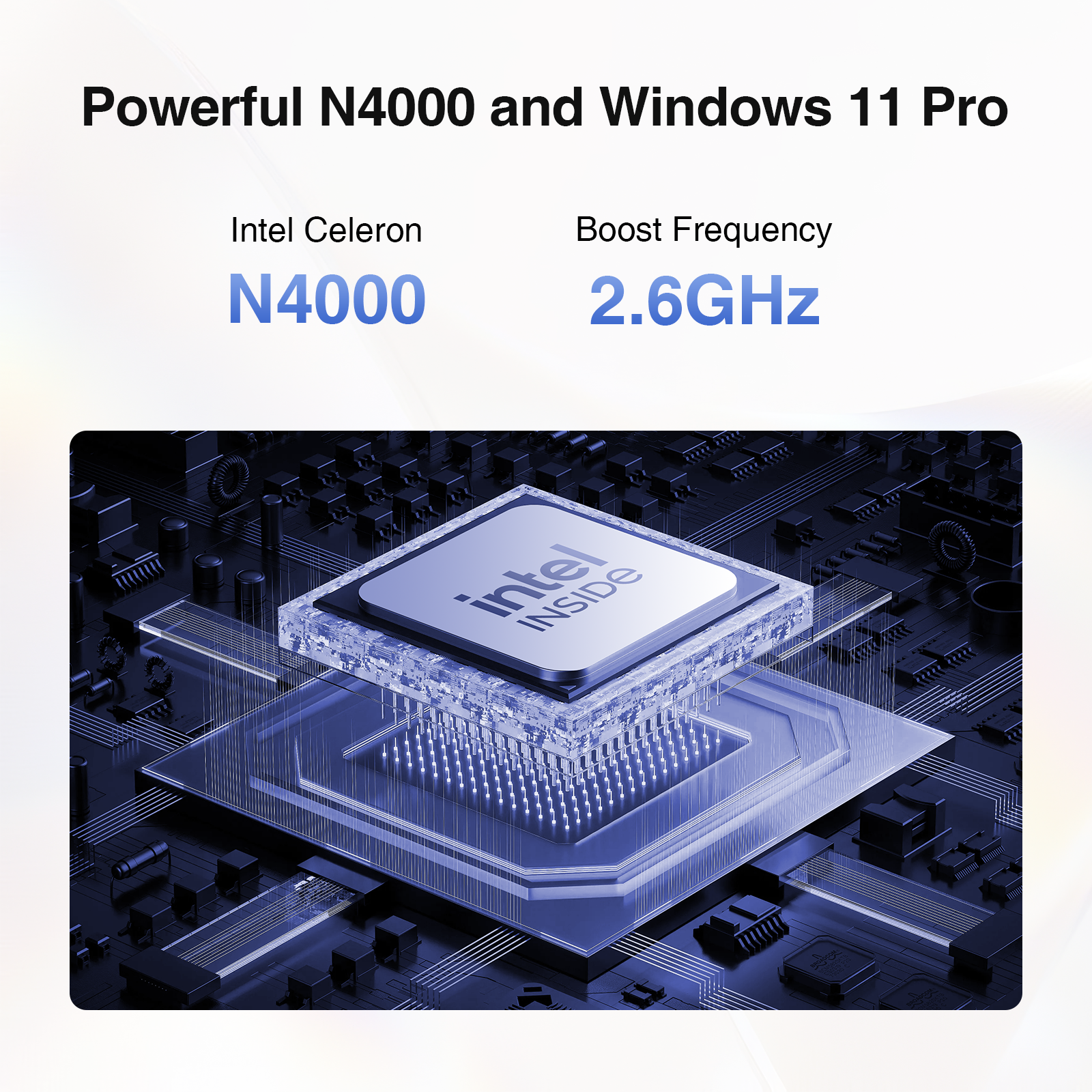 BiTECOOL 14-inch Windows 11 Laptop, 8GB RAM, 256GB SSD, Full HD IPS Display Laptop Computer, Intel N4000 Dual Core, 2.4/5G Dual Band WiFi, BT5.1, Webcam, Lightweight and Portable