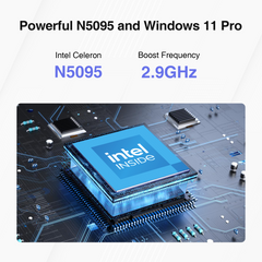 BiTECOOL HaloBook Plus Windows 11 Pro ノートパソコン | 15.6 インチ FHD IPS スクリーン | Intel Celeron N5095 クアッドコア | 16GB LPDDR4+512GB NVMe SSD | 2.4G/5G Wi-Fi | Bluetooth 4.2 | 34.2Wh バッテリー | 指紋リーダー