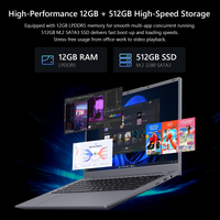BiTECOOL 15.6-inch AI Ready Windows 11 Laptop, Intel Ultra 5 115U with AI Boost, Pre-installed Office 2024 12GB LPDDR5, 512GB SSD, FHD IPS, WiFi 6, BT5.2, Backlit Keyboard, Privacy Cover Webcam