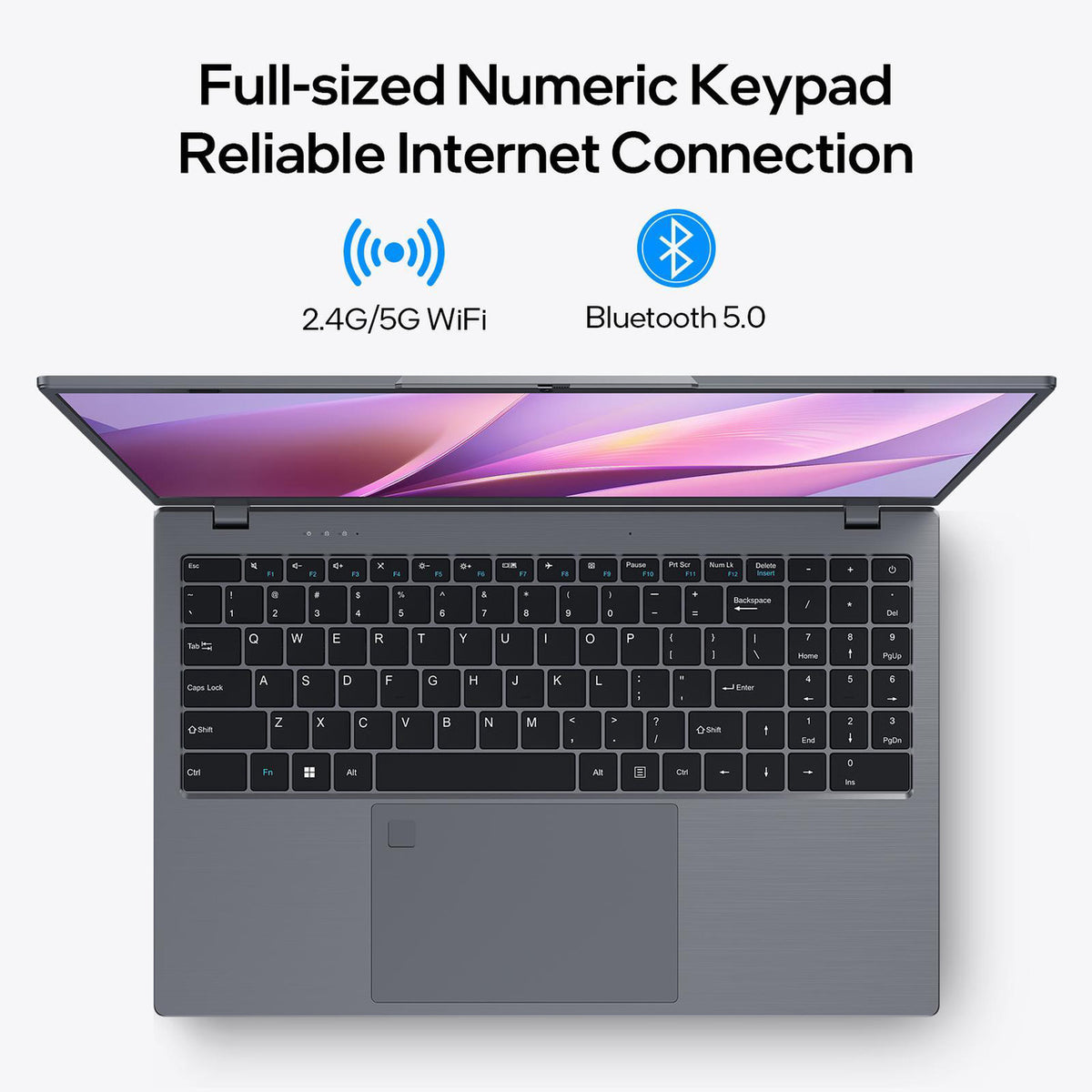 BiTECOOL 15.6-inch AI Ready Windows 11 Laptop, Intel Ultra 5 115U with AI Boost, Pre-installed Office 2024 12GB LPDDR5, 512GB SSD, FHD IPS, WiFi 6, BT5.2, Backlit Keyboard, Privacy Cover Webcam