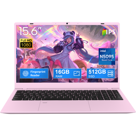 BiTECOOL 15.6型ノートPC（Intel N5095/16GB RAM/512GB SSD/Windows 11 Pro/Office 2024搭載）