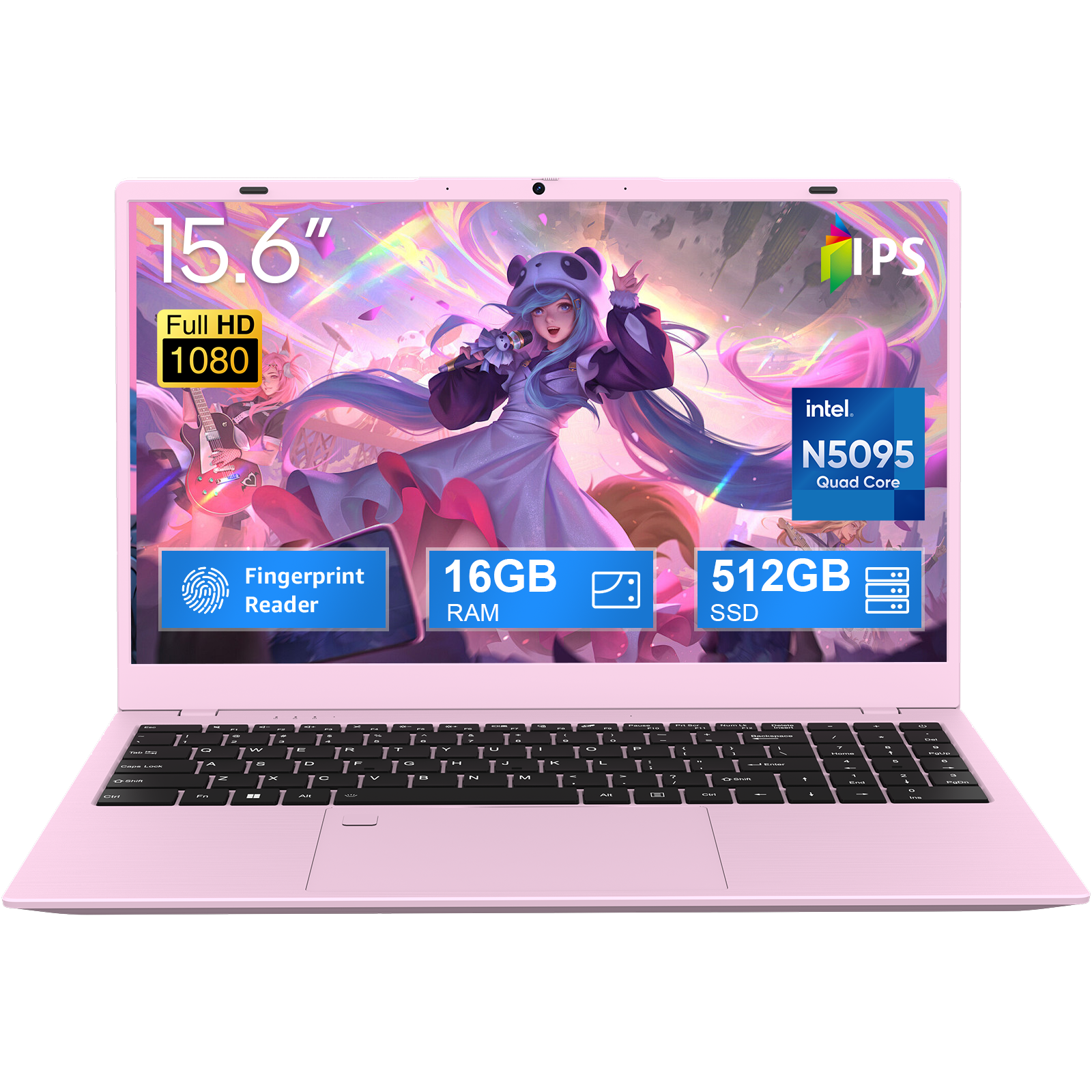 BiTECOOL Sakura Color Slim Laptop | Lightweight & High-Performance